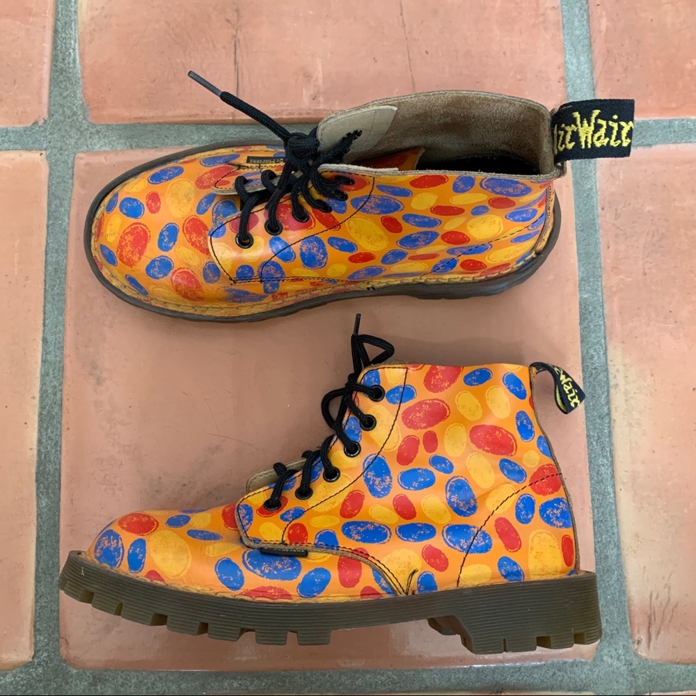Vintage 90s Dr. Martens Fingerprint Combat Boots